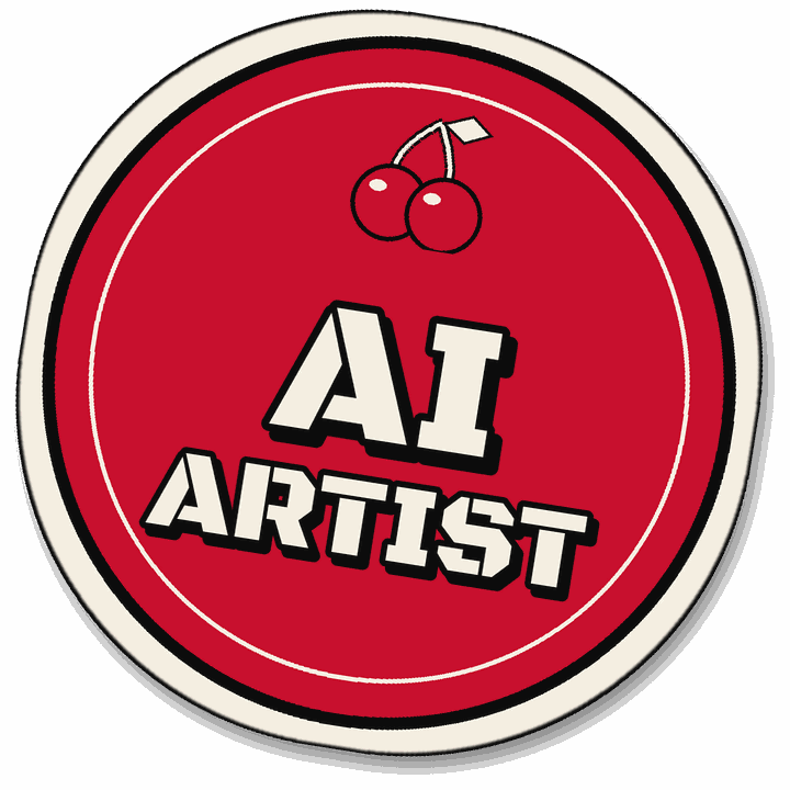 AI artist sticker